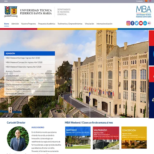 Proyecto MBA USM desarrollado por Urantiacos