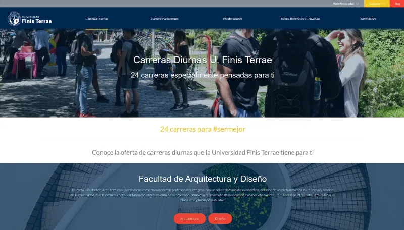 Pantalla 4 de Admisión UFT