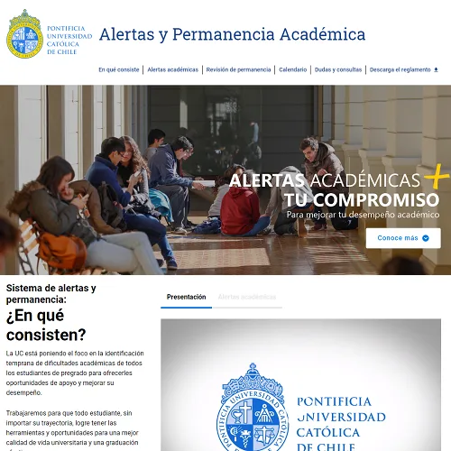 Proyecto Alertas y Permanencia Académica UC desarrollado por Urantiacos