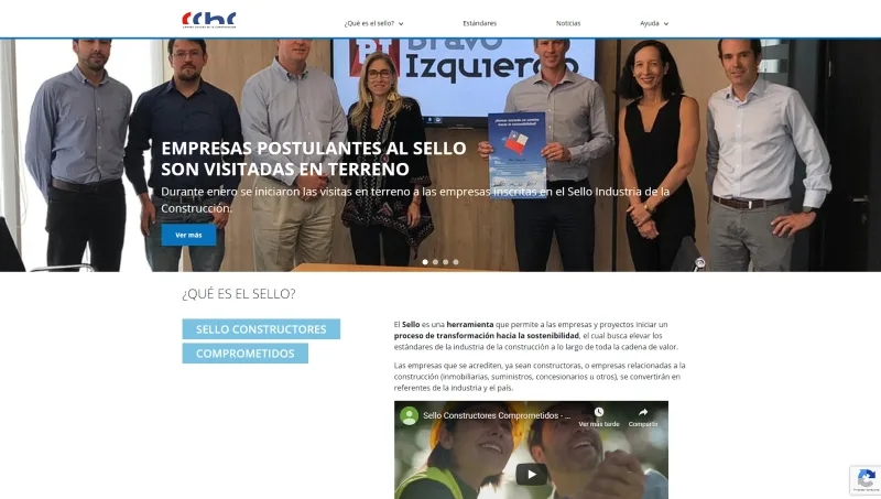 Pantalla 1 de Sello Constructores Comprometidos CChC