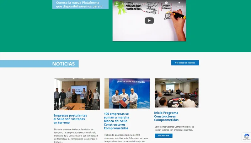 Pantalla 3 de Sello Constructores Comprometidos CChC