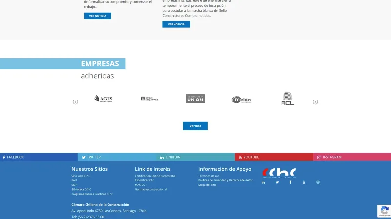 Pantalla 4 de Sello Constructores Comprometidos CChC