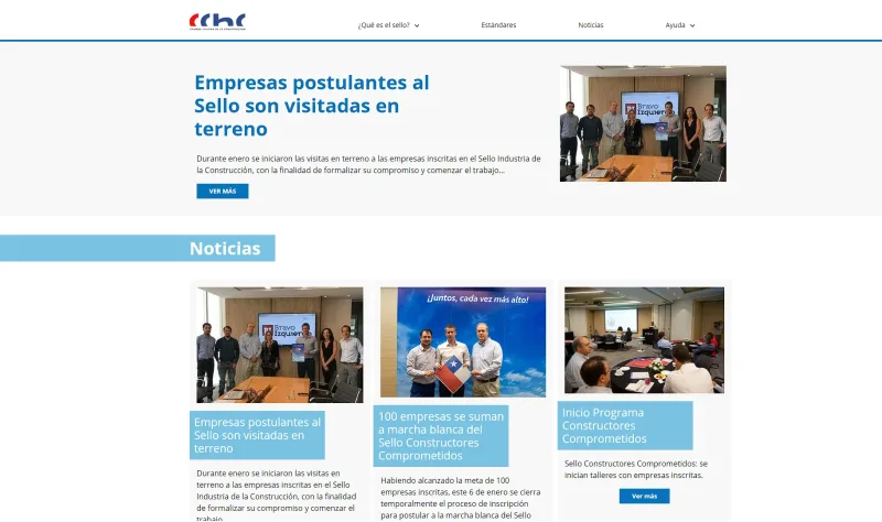 Pantalla 6 de Sello Constructores Comprometidos CChC