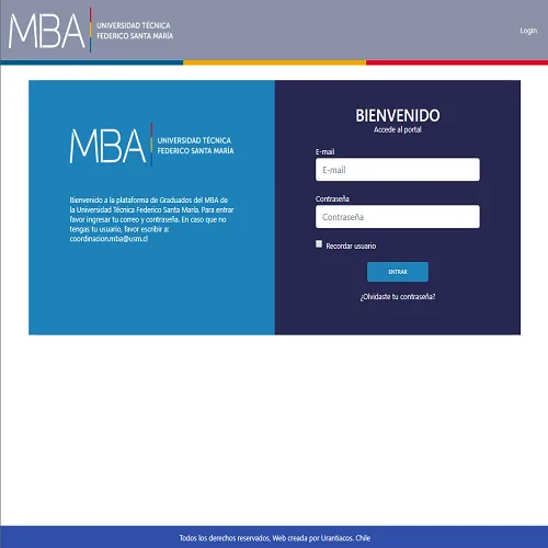 Proyecto Directorio MBA USM desarrollado por Urantiacos