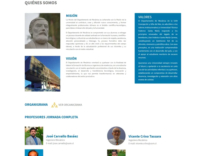 Pantalla 3 de Departamento de Mecánica JMC USM