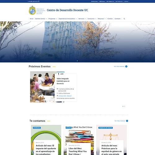 Proyecto Centro Desarrollo Docente UC desarrollado por Urantiacos