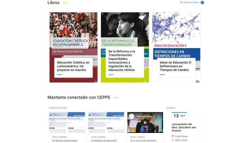 Pantalla 3 de Actualización web CEPPE UC