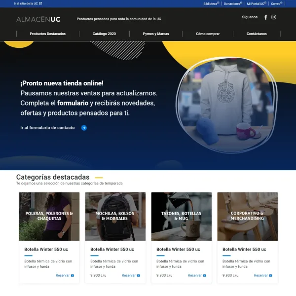 Proyecto Almacén UC desarrollado por Urantiacos
