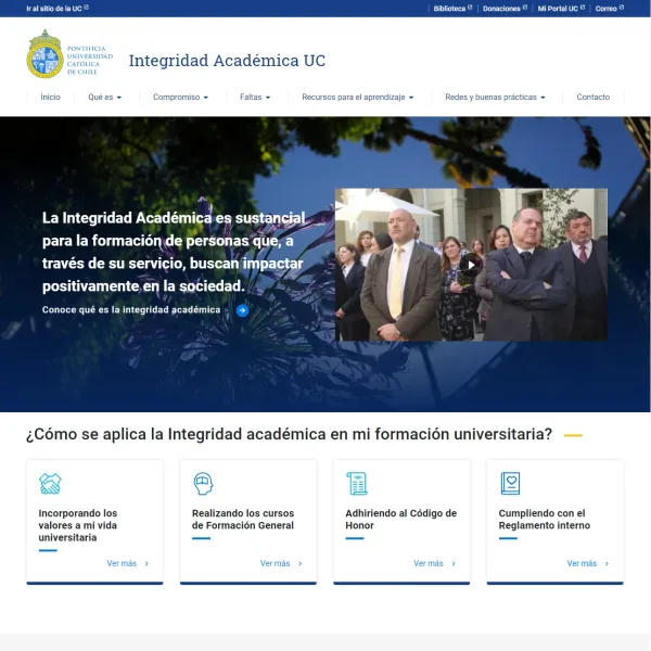 Proyecto Integridad Académica UC desarrollado por Urantiacos