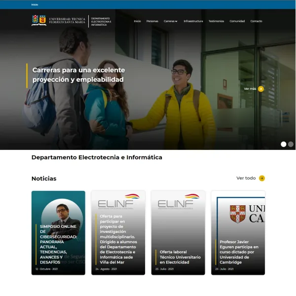 Proyecto Departamento Electrotecnia e Informática USM desarrollado por Urantiacos