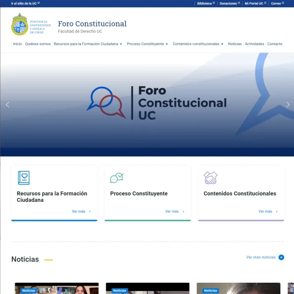Proyecto Foro Constitucional desarrollado por Urantiacos