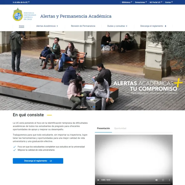 Proyecto Alertas y Permanencia Académica UC desarrollado por Urantiacos