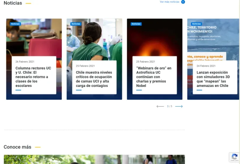 Pantalla 4 de Pedagogía en Inglés para Educación Básica y Media UC