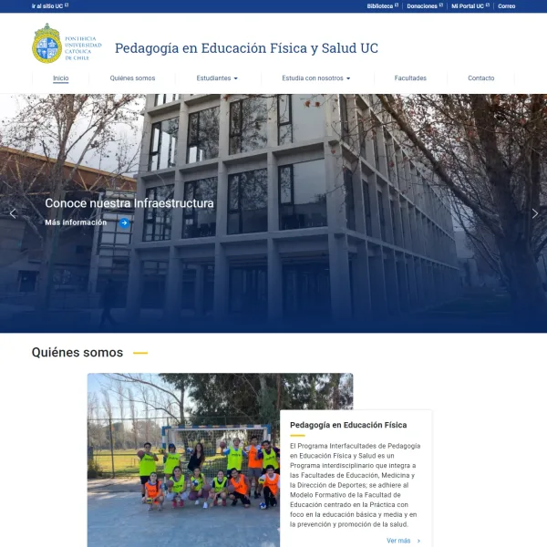 Proyecto Pedagogía en Educación Física y Salud UC desarrollado por Urantiacos