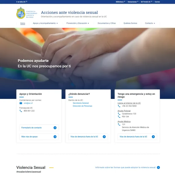 Proyecto Acciones ante violencia sexual desarrollado por Urantiacos