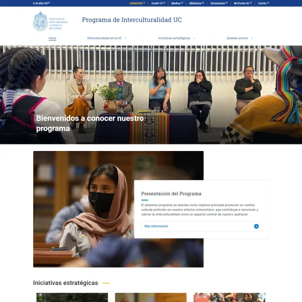 Proyecto Programa de Interculturalidad UC desarrollado por Urantiacos