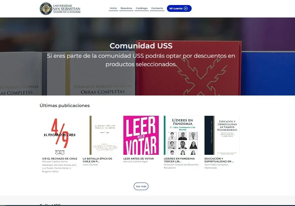 Pantalla principal de Ediciones USS
