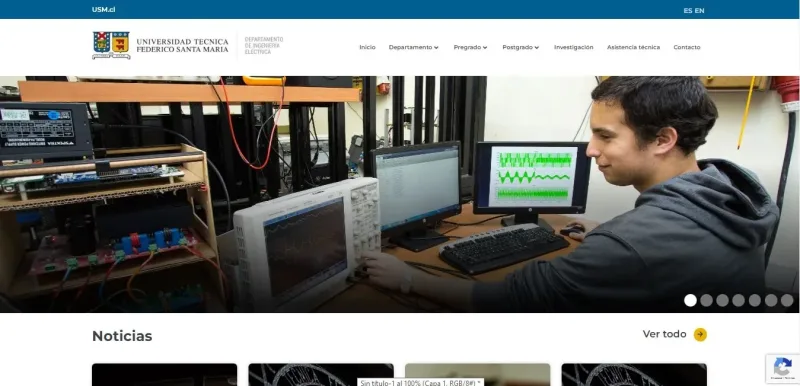 Pantalla 1 de Departamento de Ingeniería Eléctrica