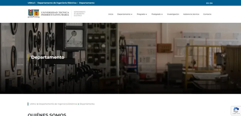Pantalla 2 de Departamento de Ingeniería Eléctrica
