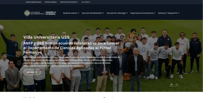 Pantalla 1 de Vida Universitaria USS