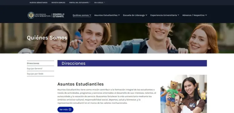 Pantalla 5 de Vida Universitaria USS