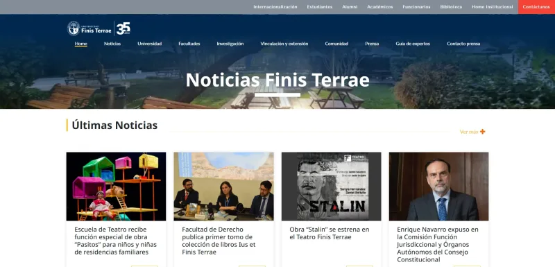 Pantalla 1 de Noticias Finis Terrae
