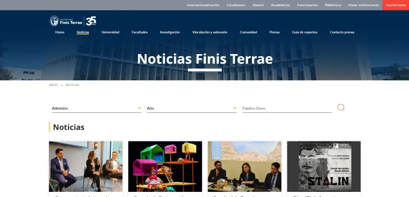 Pantalla 2 de Noticias Finis Terrae