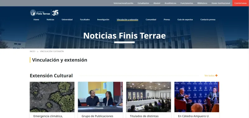 Pantalla 6 de Noticias Finis Terrae