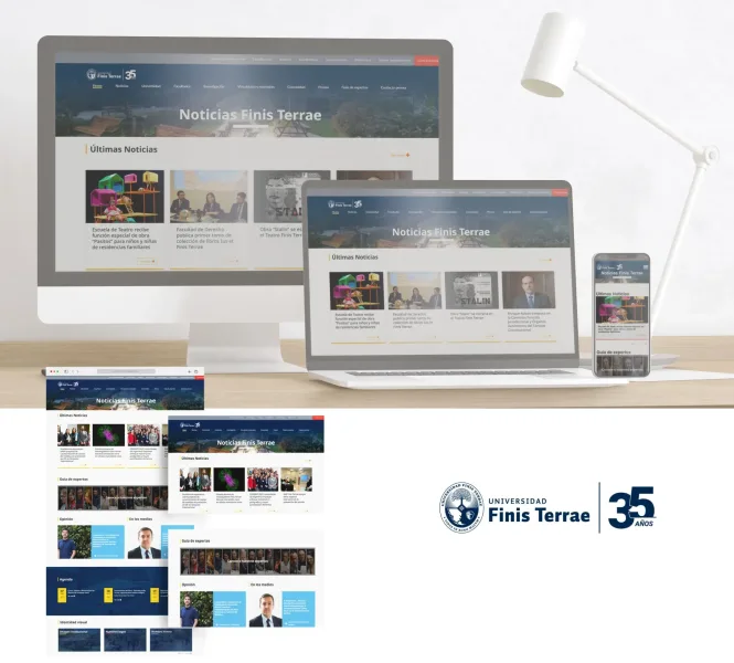 Proyecto Noticias Finis Terrae desarrollado por Urantiacos