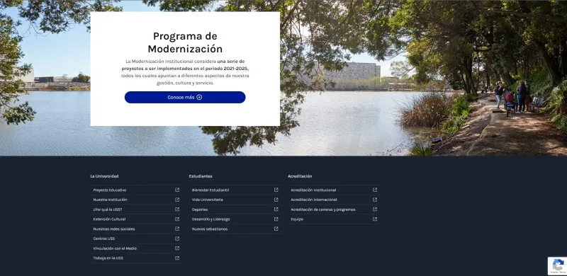 Pantalla 3 de Modernización Tecnológica USS