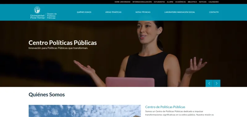 Pantalla 1 de Centro Políticas Públicas