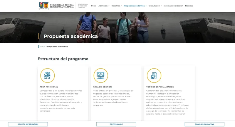 Pantalla 4 de MBA USM