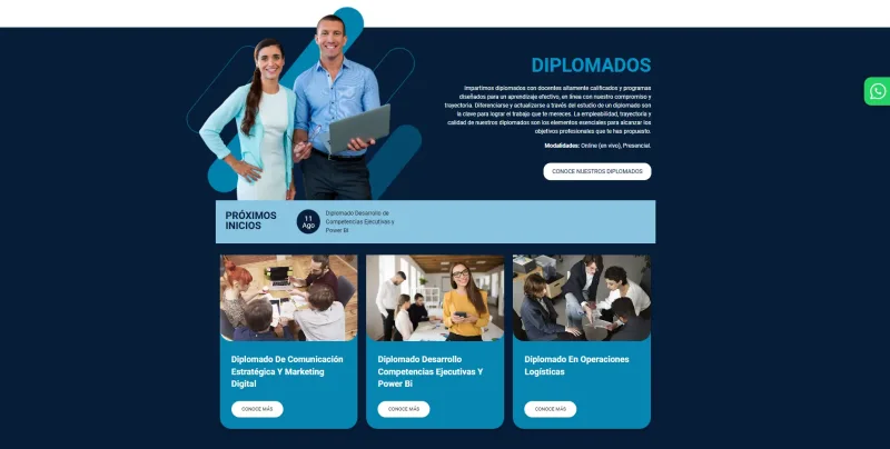 Pantalla 4 de Educación Continua Manpower