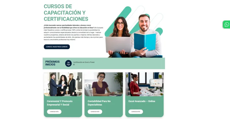 Pantalla 5 de Educación Continua Manpower