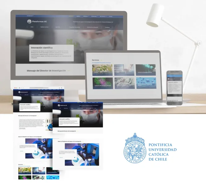 Proyecto Plataforma de Apoyo a la Investigación de la Facultad de Ciencias Biológicas UC desarrollado por Urantiacos