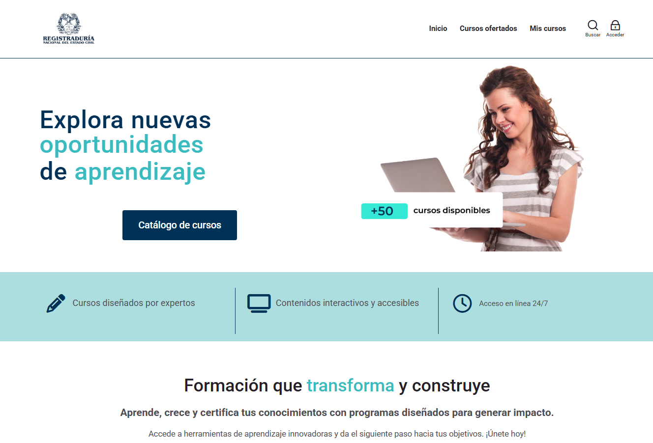 Moodle Registraduría Nacional Colombia