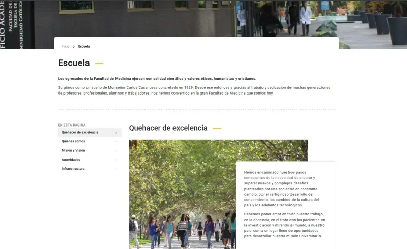 Pantalla 2 de Medicina UC