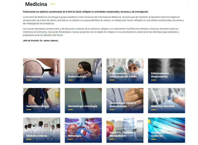 Pantalla 6 de Medicina UC