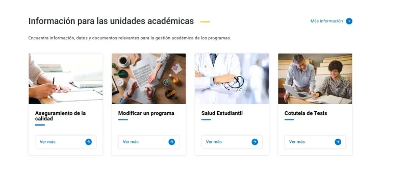 Pantalla 4 de Escuela de Graduados