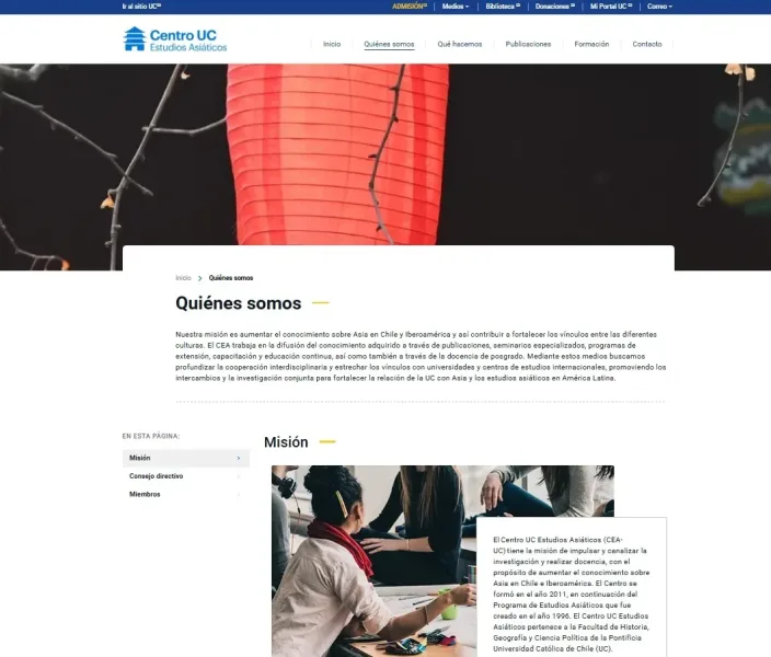 Pantalla 2 de Centro de Estudios Asiáticos