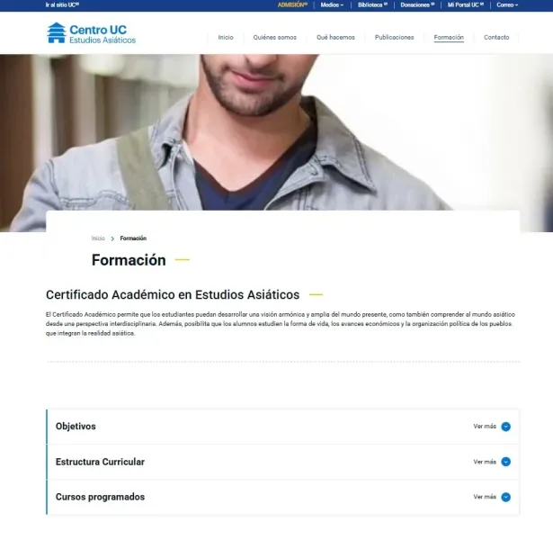 Pantalla 5 de Centro de Estudios Asiáticos