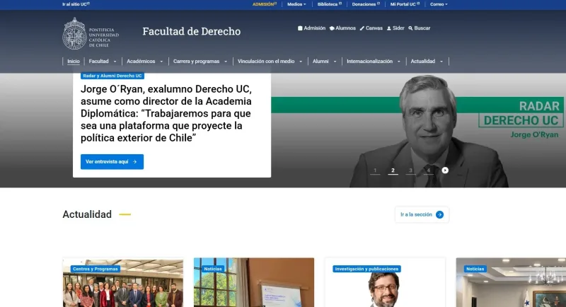 Pantalla 1 de Facultad de Derecho