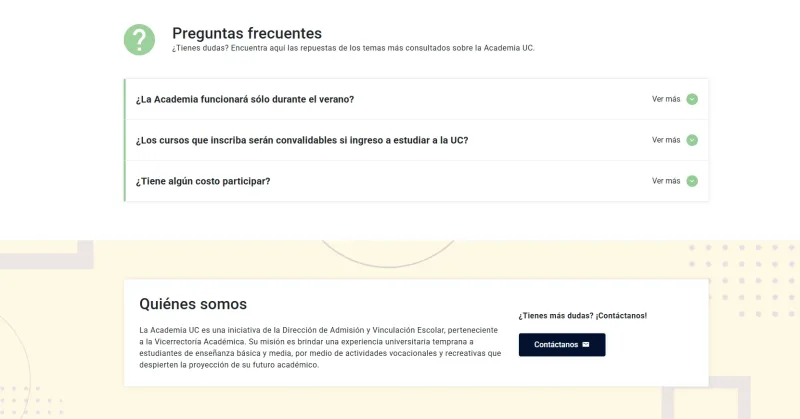 Pantalla 6 de Academia UC