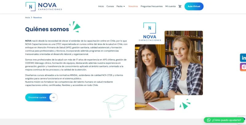 Pantalla 4 de Nova Capacitaciones