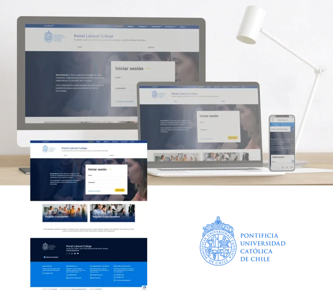 Proyecto Portal Laboral College UC desarrollado por Urantiacos