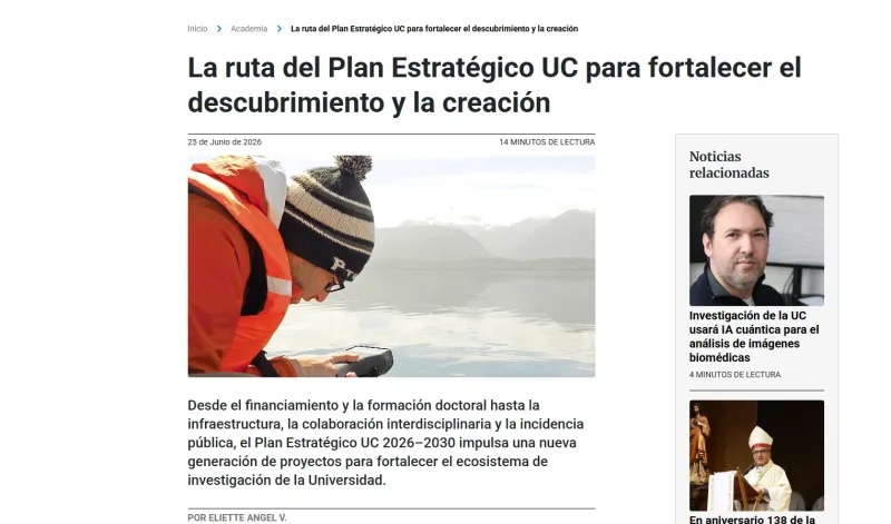 Pantalla 1 de Visión Universitaria