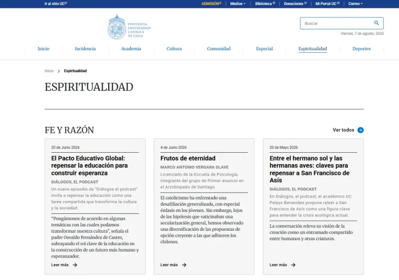 Pantalla 5 de Visión Universitaria