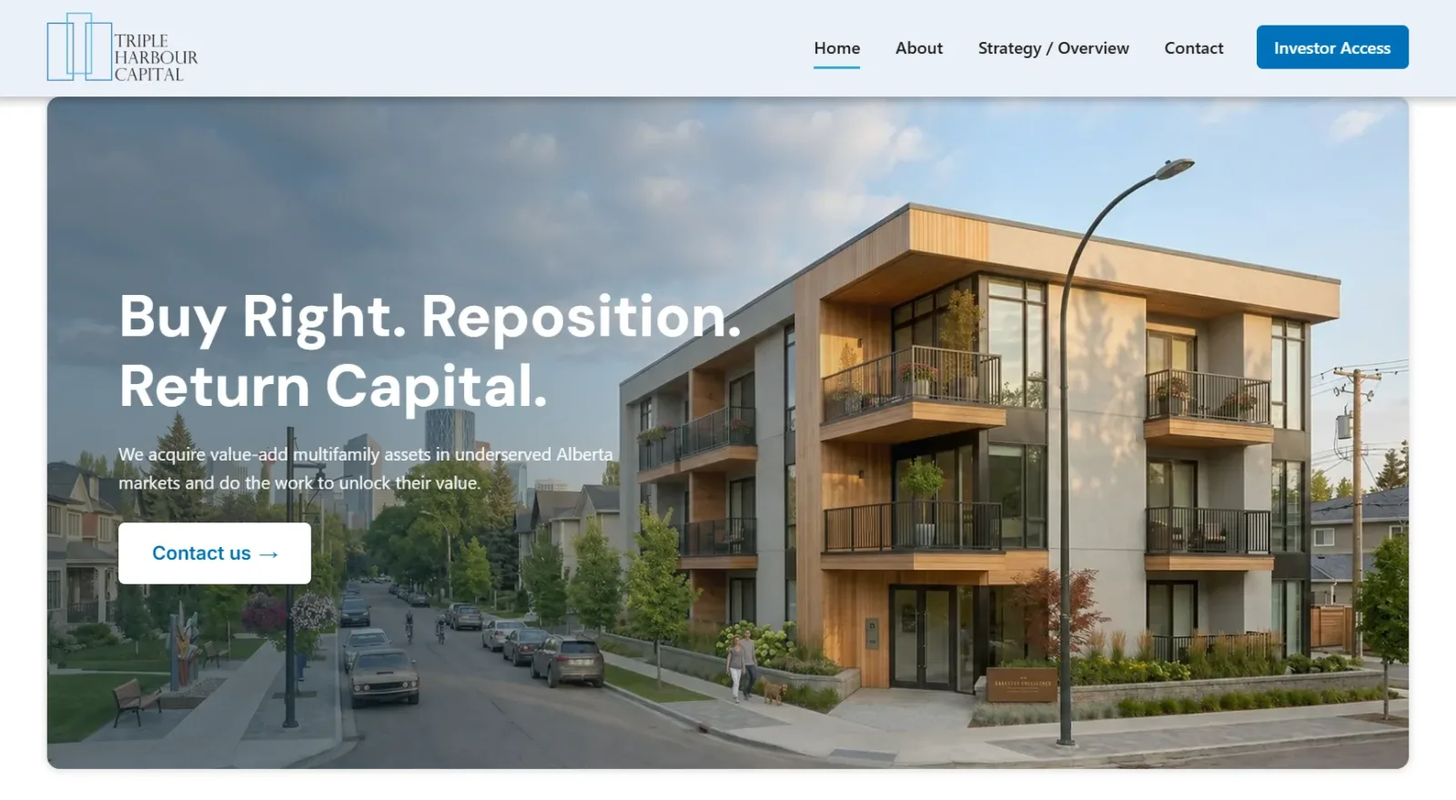 Pantalla principal de Triple Harbour Capital